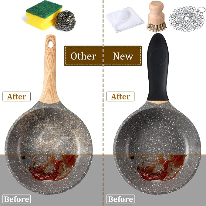 Patelai 7 Pieces Cast Iron Cleaner Set Include Stainless Steel Chainmail - Image 6