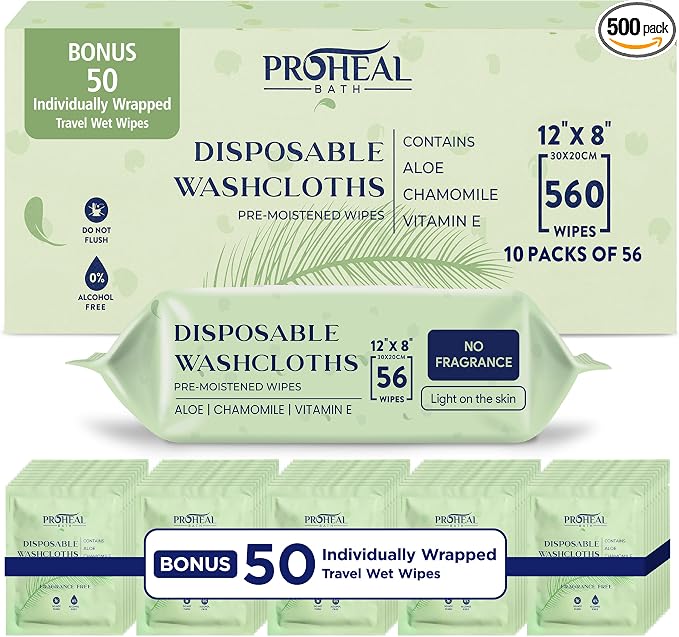X Large Wet Wipes for Adults by ProHeal
