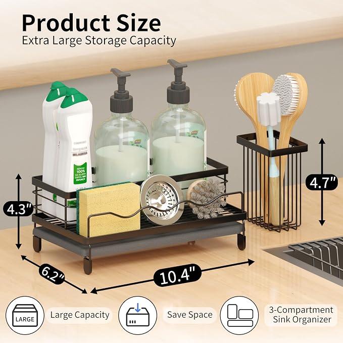 Sink Caddy, Kitchen Sink Organizer - Image 2