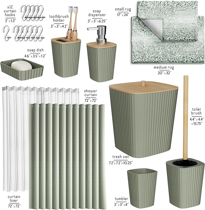 Clara Clark Bathroom Accessories Set - Image 3