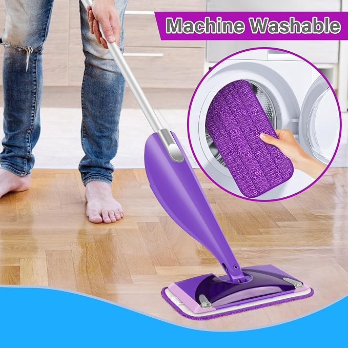 Reusable Mop Pads for Swiffer WetJet, Wet Pads Refills for 12'' Spray Mop - Image 4