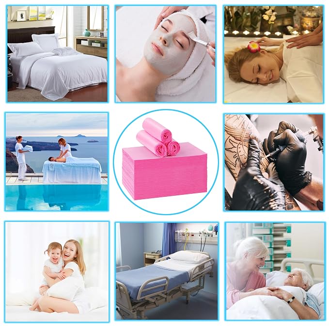 50 Pcs Disposable Bed Sheets 31" x 71" Massage Table Sheets Non Woven Fabric - Image 6