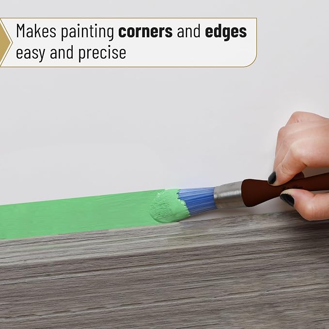 Bates- Trim Paint Brush, 0.75 Inch, Ergonomic Non-Slip Handle, Synthetic - Image 4