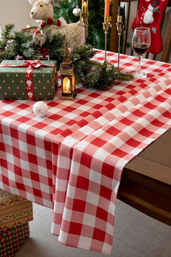 Classic Gingham Tablecloth Fabric - Image 9