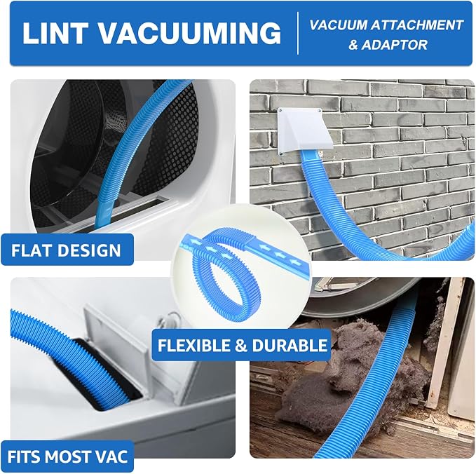 22-Piece 60-Feet Dryer Vent Cleaner Kit, Dryer Vent Cleaning Kit Lint Remover - Image 3