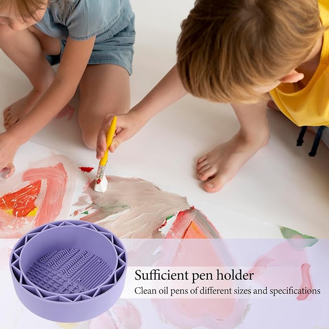 Pen Brush Washer, Watercolor Brush Cleaner, Silicone Brush Bowl Clean, Brush - Image 4
