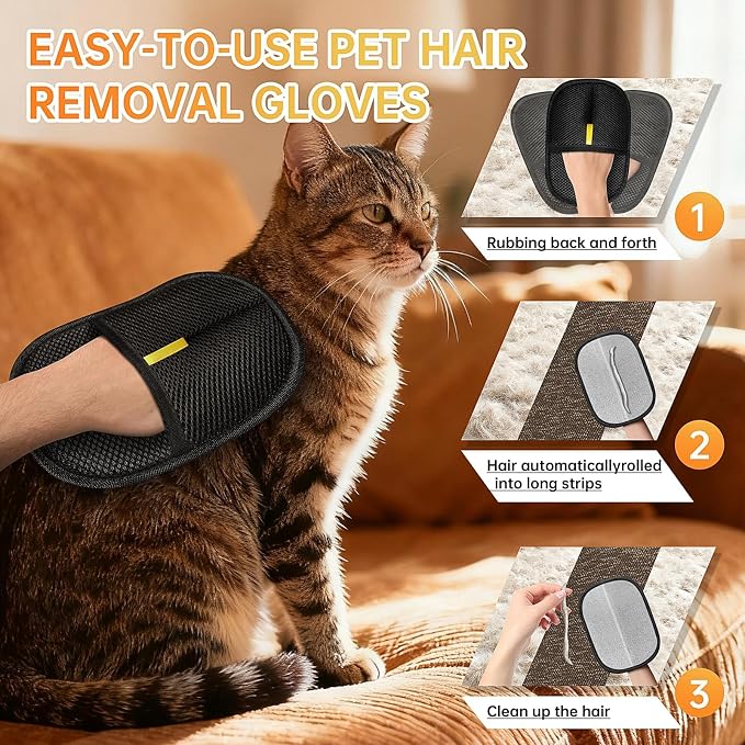 Electrostatic Pet Hair Remover Glove - Image 3