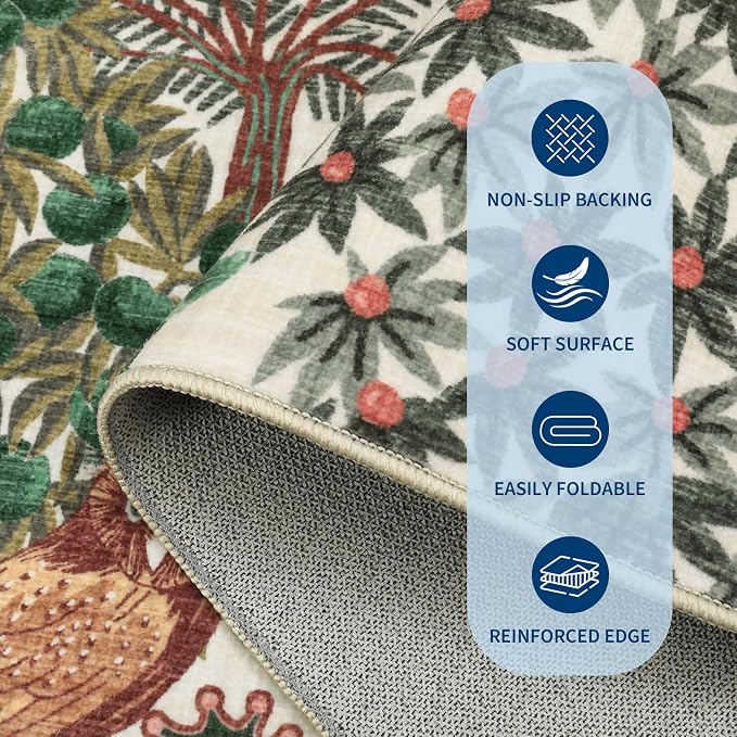 GarveeHome Round Area Rugs 4ft for Kids Room - Image 4