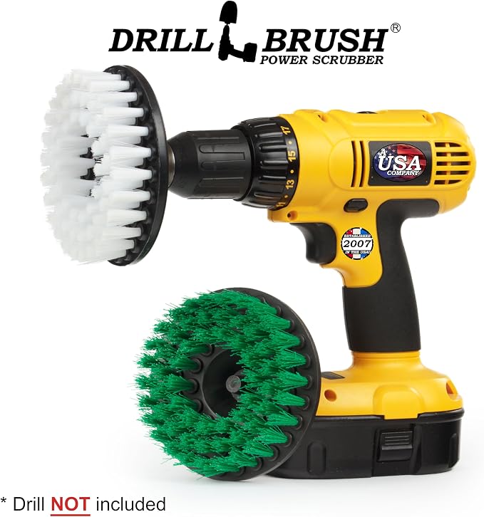 Drill Brush - Kitchen Tools - Grout Cleaner - Large Spin Brush Kit - Clean Stove - Image 4