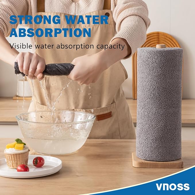 55 Pack Microfiber Cleaning Cloth Roll, Tear Away Reusable Towels, Ultra - Image 3
