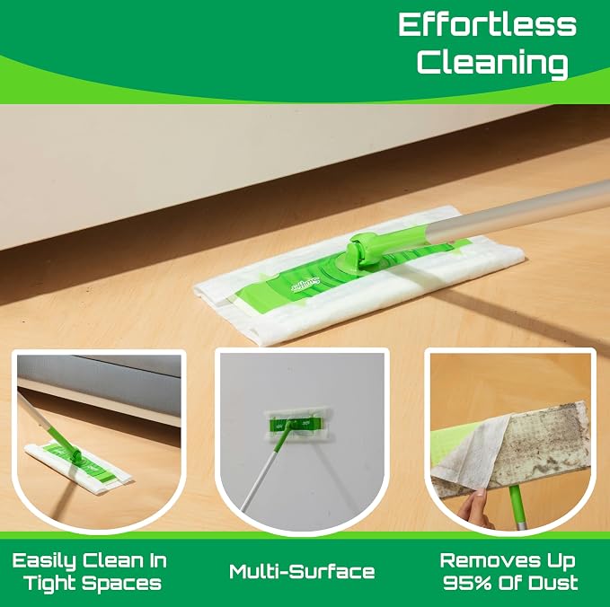 Dry Sweeping Cloths Mop Refills Disposable Sweeping Cloths Floor Dust Refills - Image 8