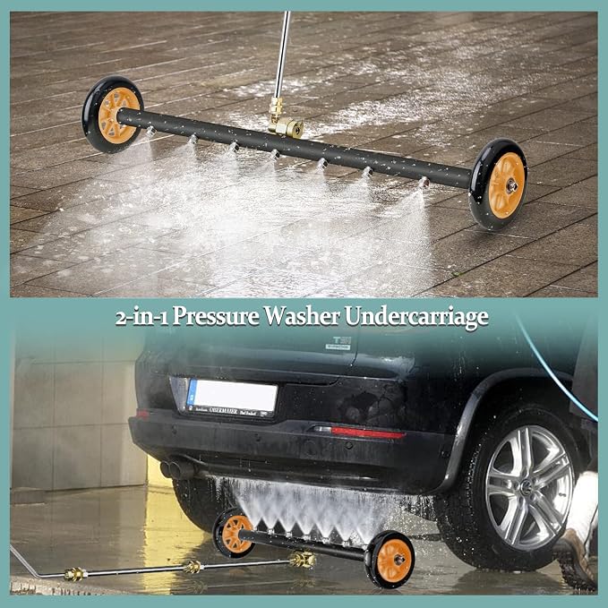 Pressure Washer Undercarriage Cleaner, Upgrade Extended 24 Inch Power Washer - Image 5