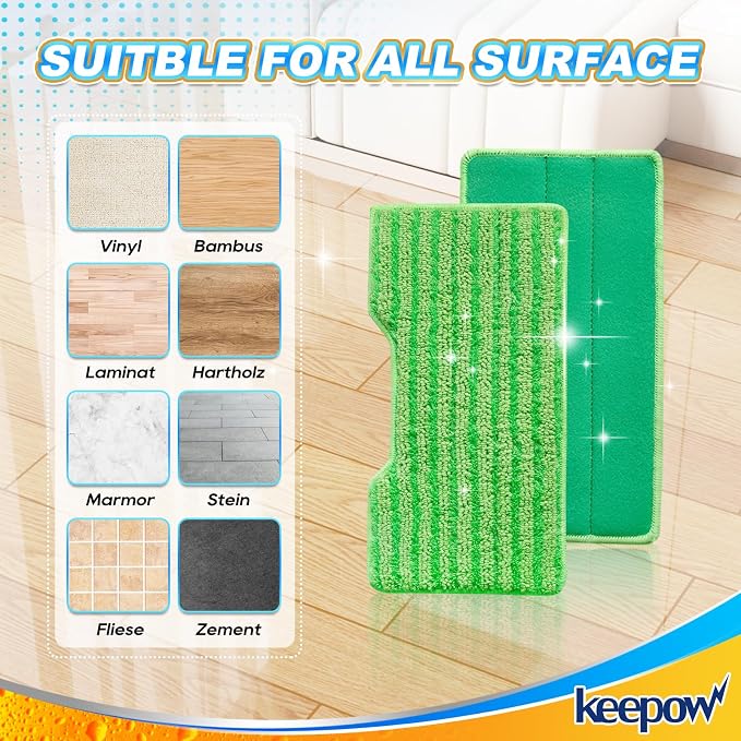 KEEPOW Reusable Mop Replacement Pads Compatible - Image 5