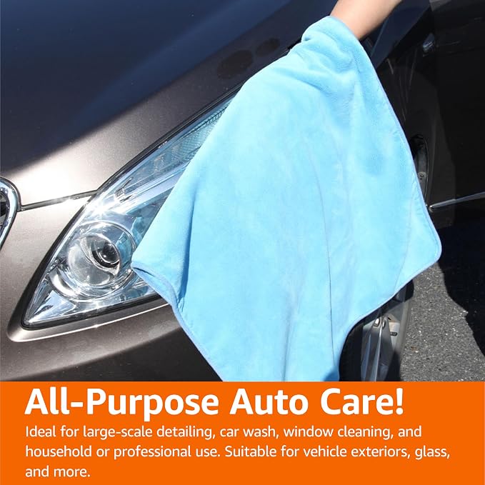 Amazon Basics Super Absorbent Microfiber Car Drying Towel, Scratch-Free - Image 6
