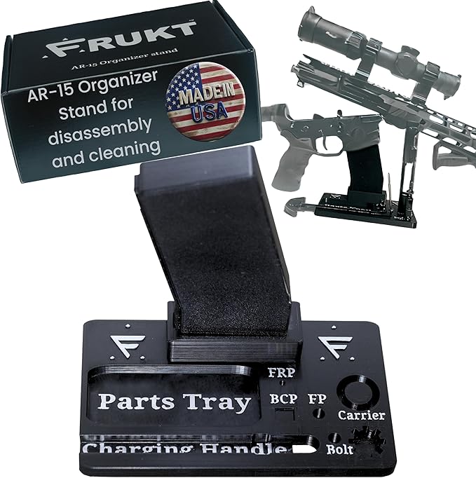 Organizer Stand for Cleaning and Display of The AR 15 Platform, Gift for Gun by FRUKT