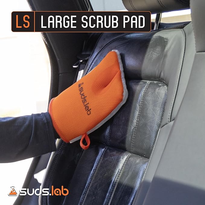 Suds Lab Oversized Scrub Pad – Heavy Duty Car Wash and Interior Cleaning Mitt - Image 8