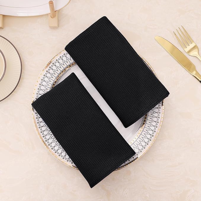 Homaxy 100% Cotton Waffle Weave Dish Cloths - Image 7