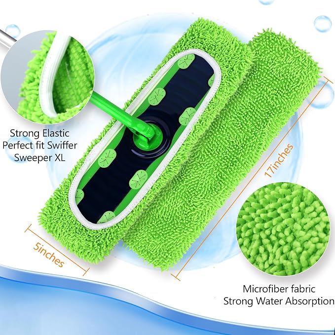 Reusable Microfiber Mop Pads for Swiffer XL - Image 3