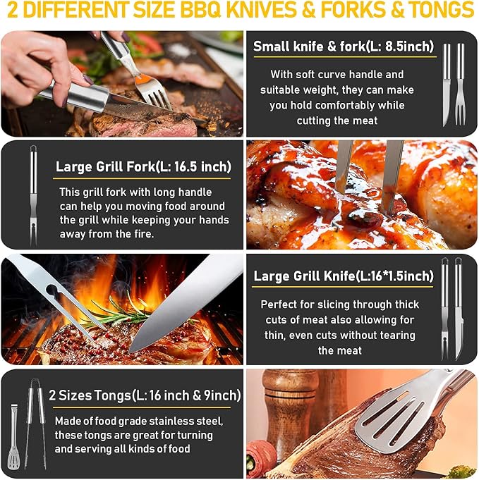 34Pcs Grill Accessories Grilling Gifts - Image 5