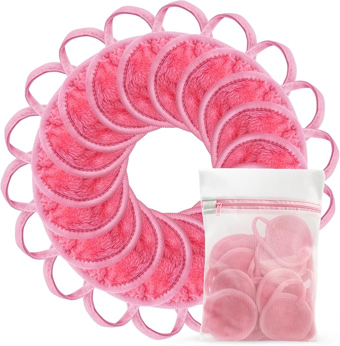 Nugilla 18 Packs Reusable Makeup Remover Pads by Nugilla