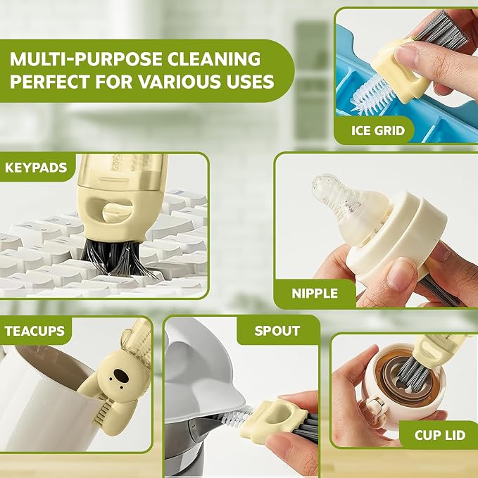 Cup Lid Cleaning Brush, 3 in 1 Lid Cleaner - Image 5
