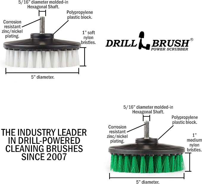 Drill Brush - Kitchen Tools - Grout Cleaner - Large Spin Brush Kit - Clean Stove - Image 5