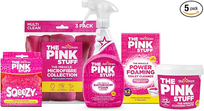Stardrops - The Pink Stuff Bathroom Cleaning Kit – Cleaning Paste, Bathroom by ThePinkStuff