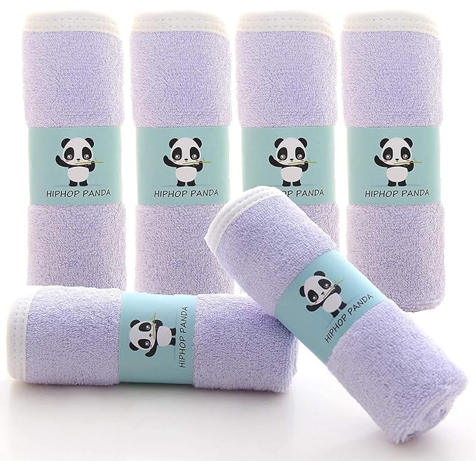 HIPHOP PANDA Baby Washcloths, Rayon Made from Bamboo - Image 6