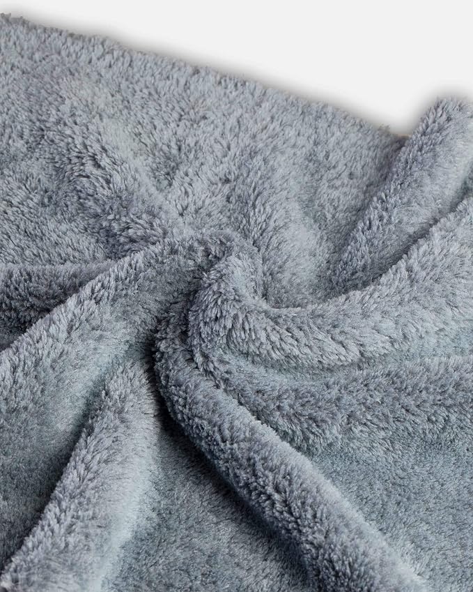 Adam's Borderless Grey Microfiber Towel - Image 2