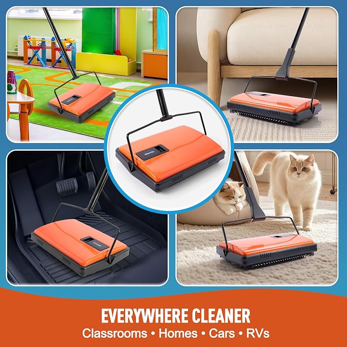 Manual Carpet Sweeper for Pet Hair - Image 8