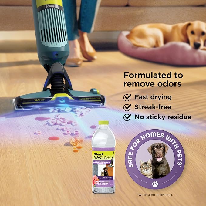 Shark VACMOP Reveal NEW Cordless Hard Floor Cleaner, Vacuum & Spray Mop - Image 8