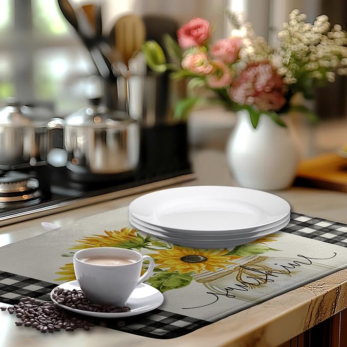 Summer Sunflower Dish Drying Mats - Image 6