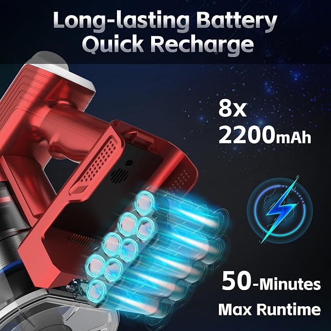Cordless Vacuum Cleaner for Home, 45Kpa Lightweight Stick Vacuum - Image 6