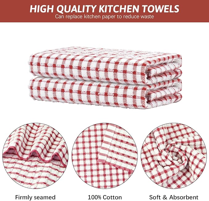 Nialnant 8 Pack Kitchen Towels, Dish Towels - Image 4