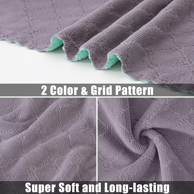 Mordimy 24 Pack Kitchen Cloths Dish Towels, Super Soft and Absorbent Dish Cloths - Image 2
