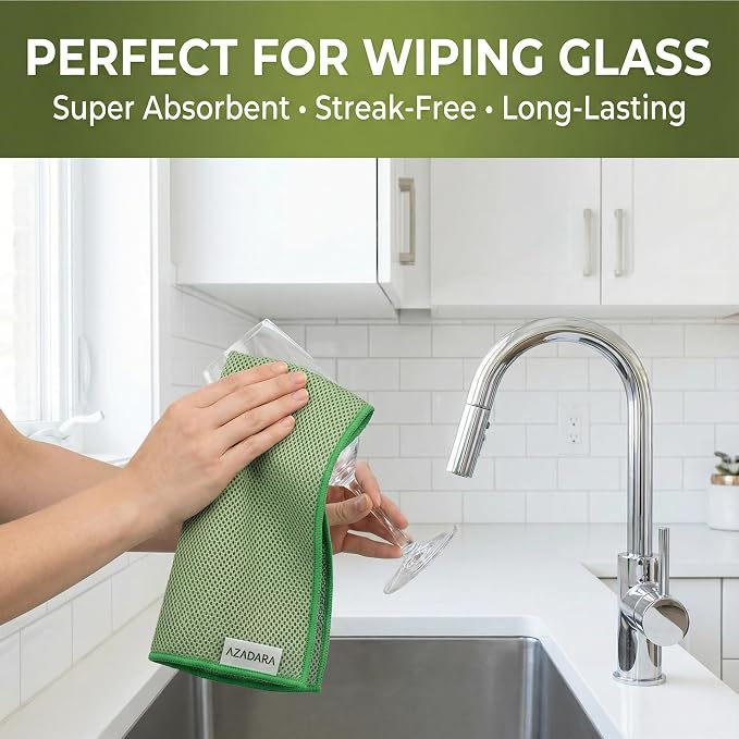 Dual-Sided Microfiber Cleaning Cloths – Non-Scratch Scrub & Absorbent Wipe – - Image 6