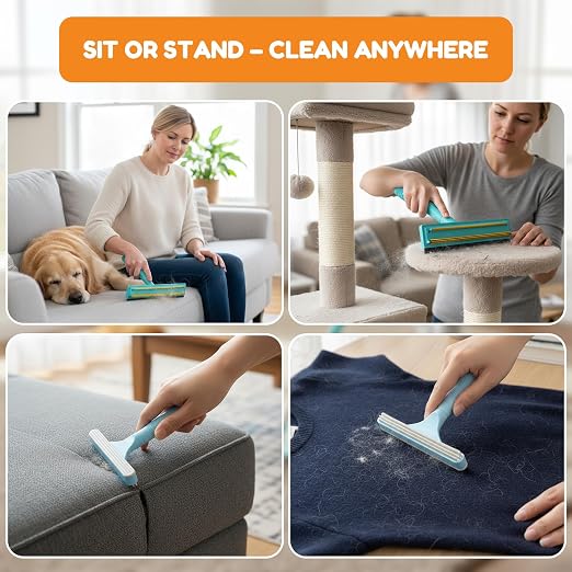 3 In 1 Carpet Rake for Pet Hair Removal Tool - Image 4
