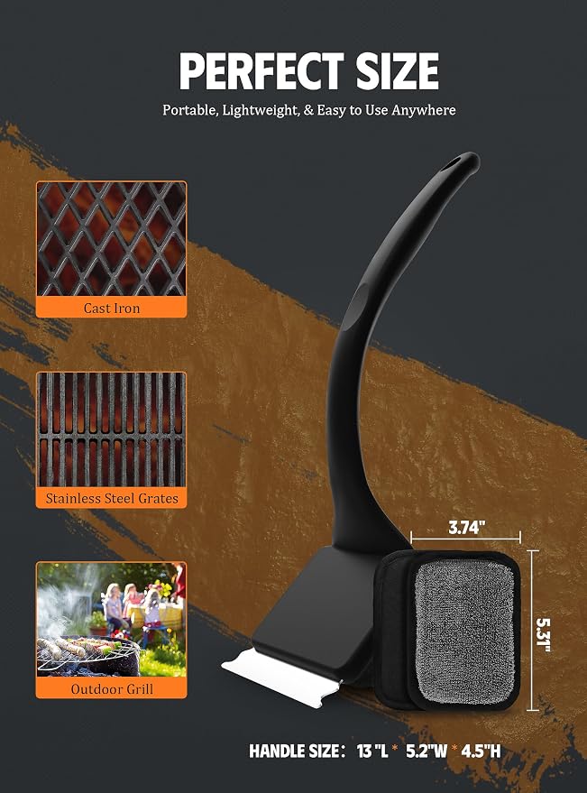 MEKER Grill Brush Bristle Free, Grill Cleaner Brush - Image 7
