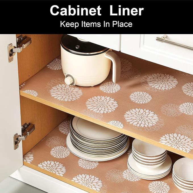 Cooyes Shelf Liners for Kitchen Cabinets Waterproof & Oil-Proof Kitchen - Image 3