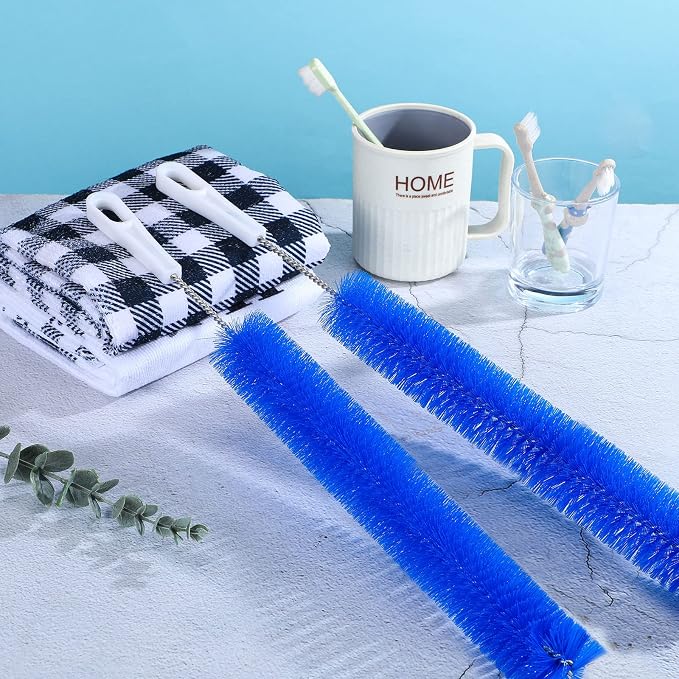 2 Pcs Drain Cleaner Brush 15 Inches Extra Long Handle Scrub Cleaner Bottle Brush - Image 4
