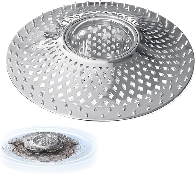 Tub Drain Protector Drain Hair Catcher, Stainless Steel Bathtub Shower Drain by Home