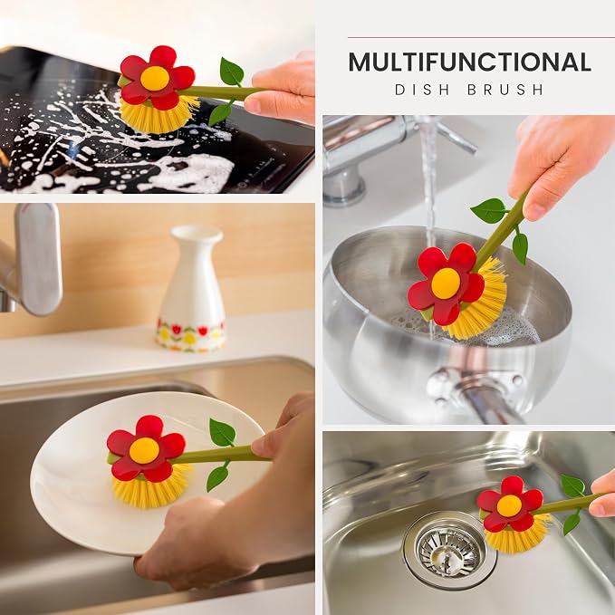 Vigar Flower Power Dish Brush - Image 5