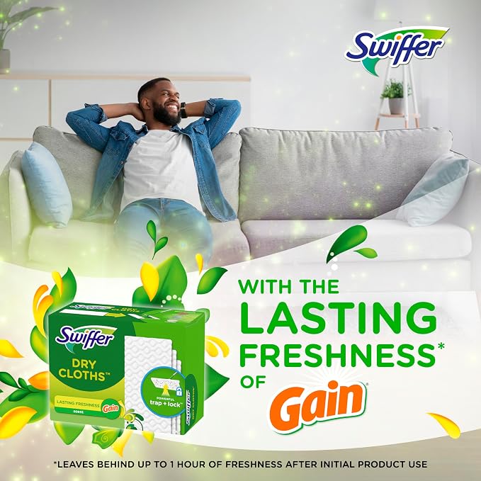 Swiffer Sweeper Dry Sweeping Cloth Refills, Gain Original - Image 3