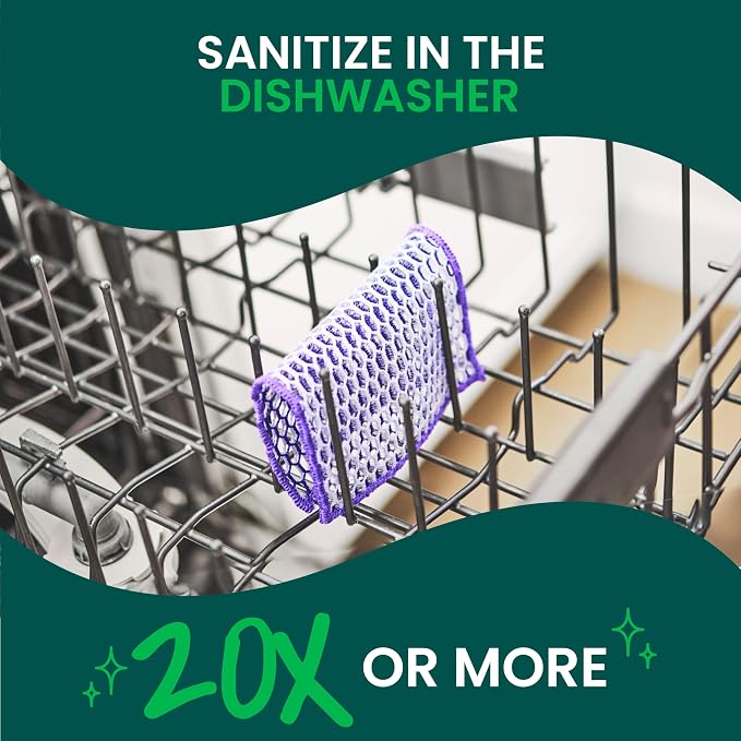 Scotch-Brite® Stay Clean Scrubbing Dish Cloths, Reusable and Long-Lasting Mesh - Image 7