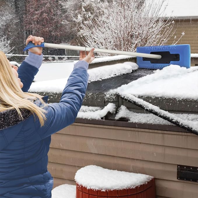 Snow Joe 18" Telescoping Snow Broom & Ice Scraper - Image 8