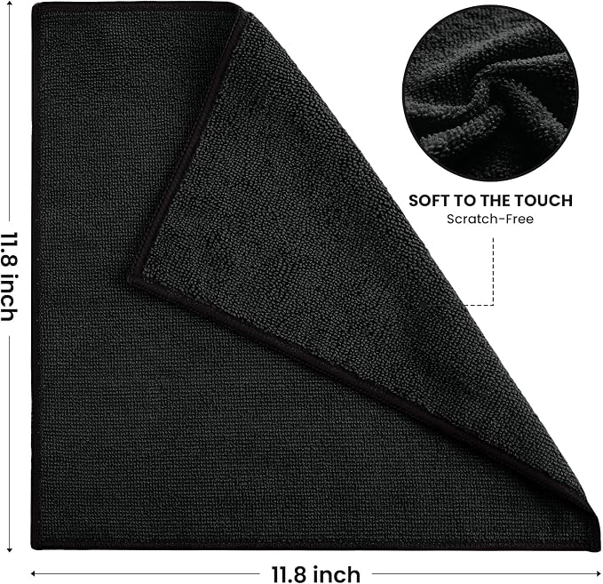 Microfiber Cleaning Cloth, 12 Pack Lint-Free and Highly Absorbent Rags - Image 2