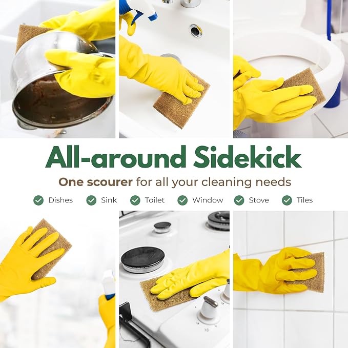 Plant-Based Scouring Pads for Dishes - Image 5