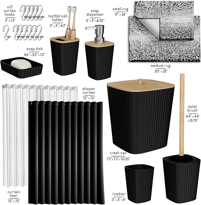 Clara Clark Bathroom Accessories Set - Image 3