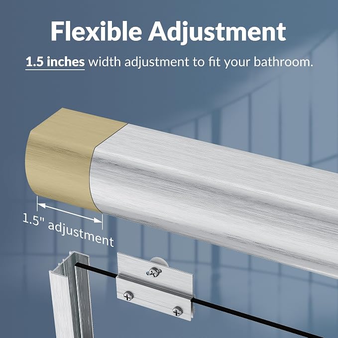 SUNNY SHOWER Glass Sliding Shower Door - Image 3