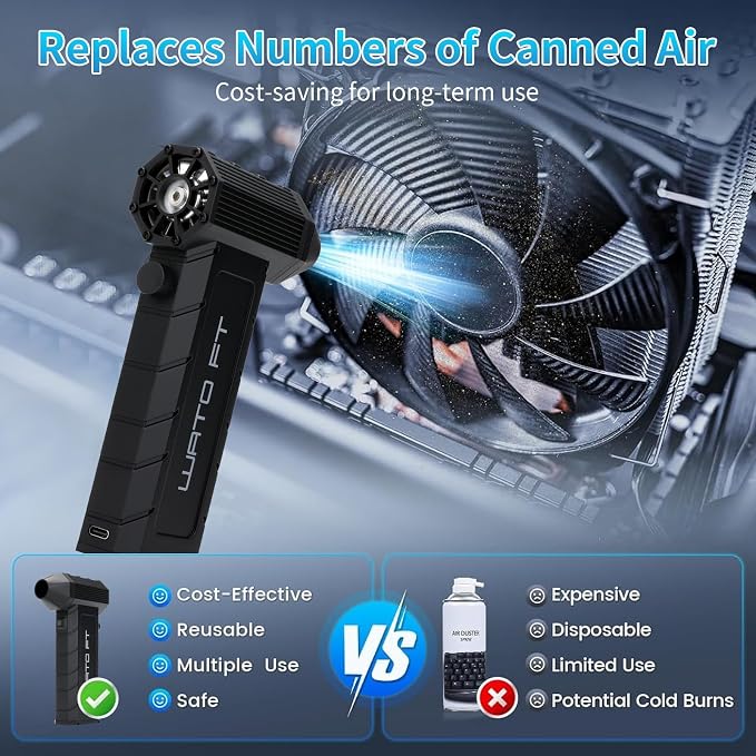 Electric Air Duster – 180000 RPM Compressed Air Blower - Image 3